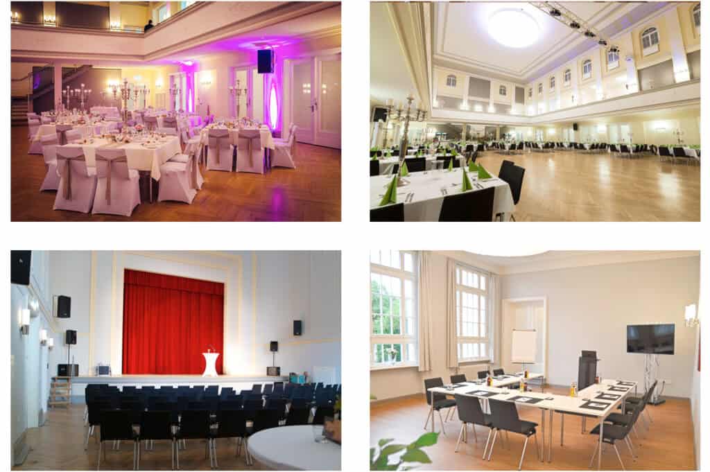 Veranstaltungsräume im Palais im Park Bad Eilsen – Original-Fotocollage